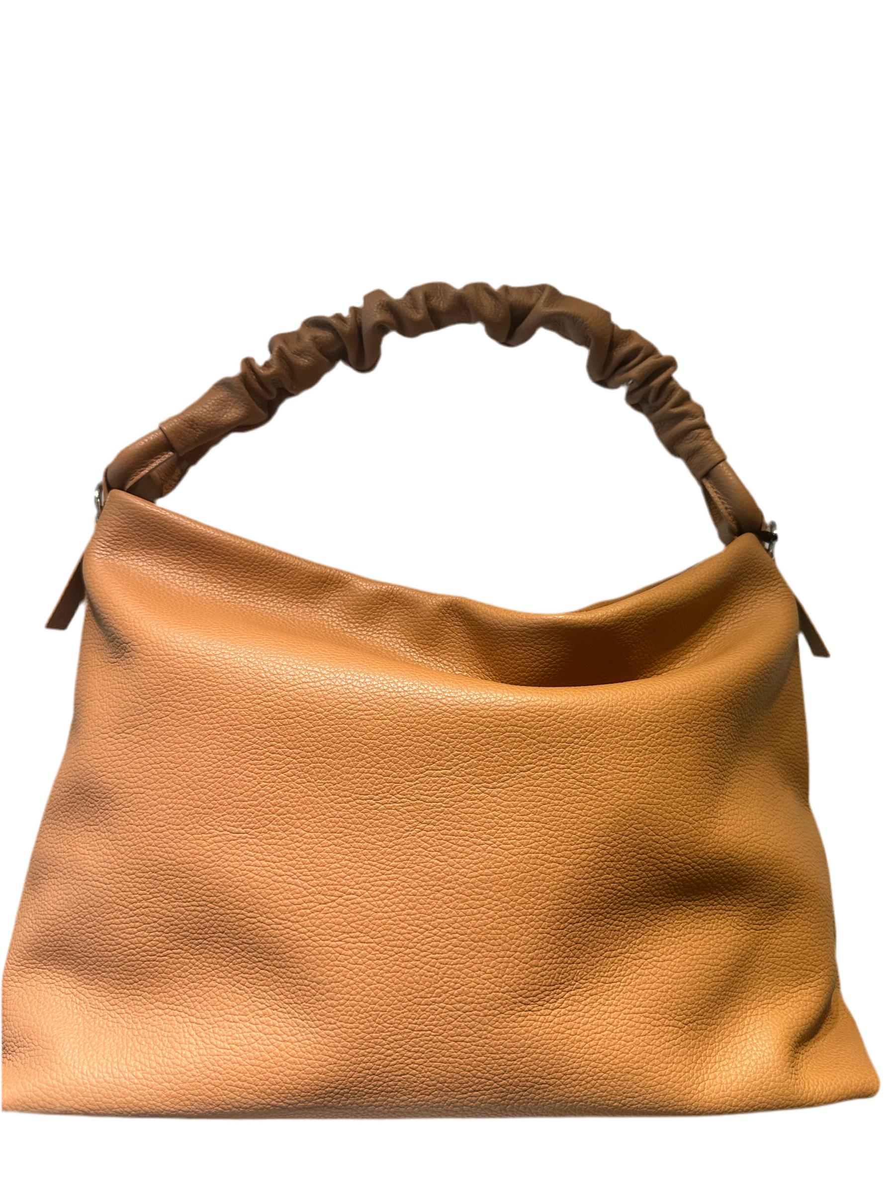 Borsa con tracolla effetto arriccio