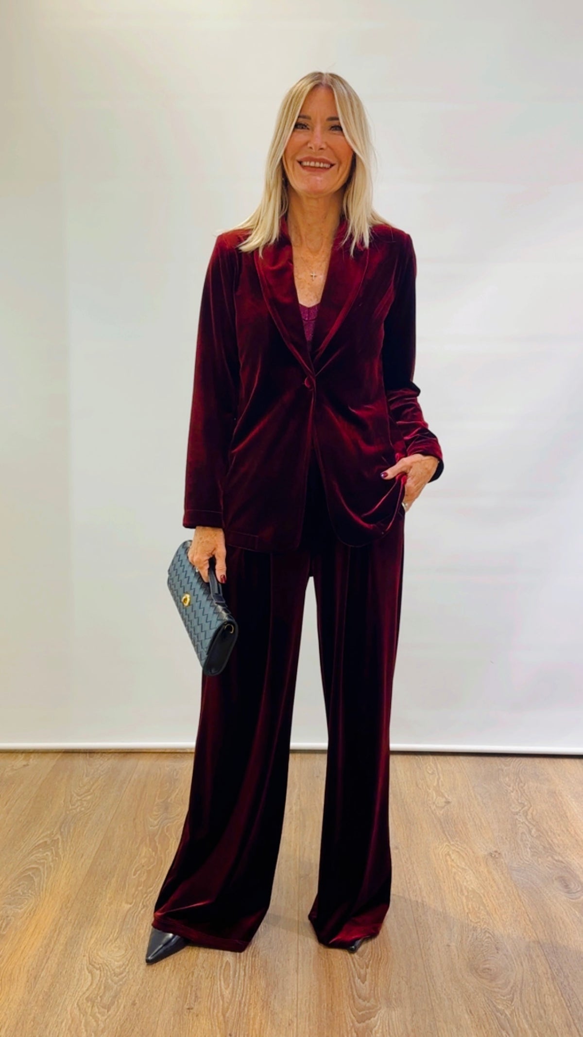 Completo in velluto Tensione in