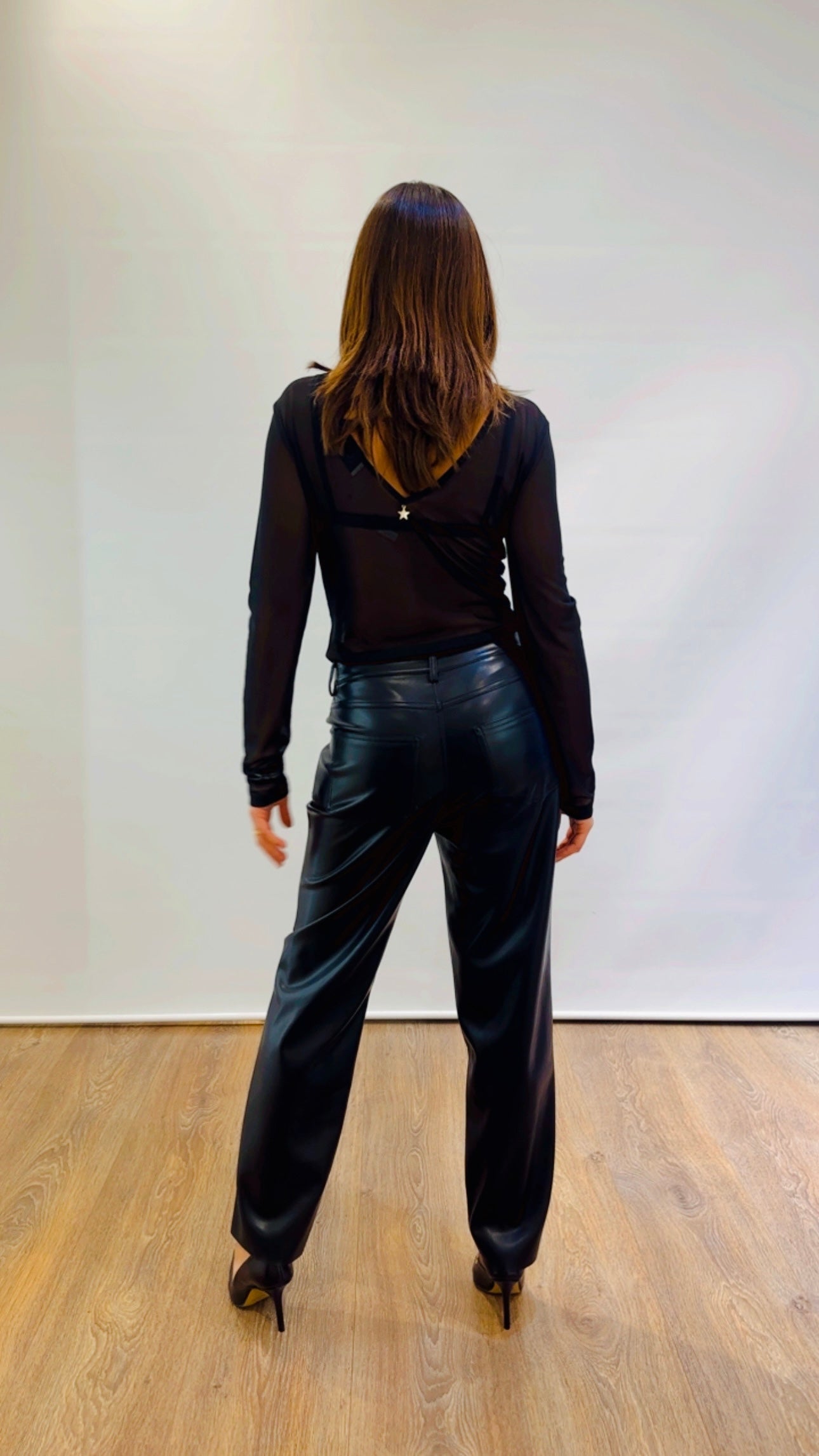 Pantalone ecopelle Tensione in