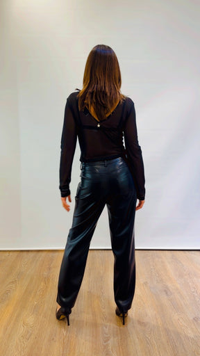 Pantalone ecopelle Tensione in