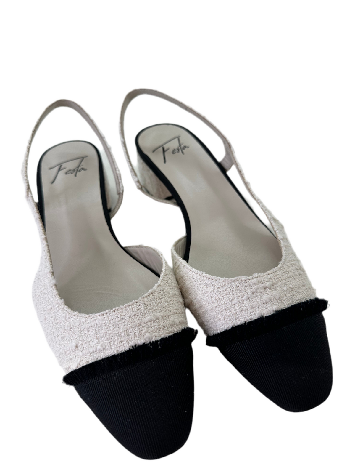 Slingback stile chanel