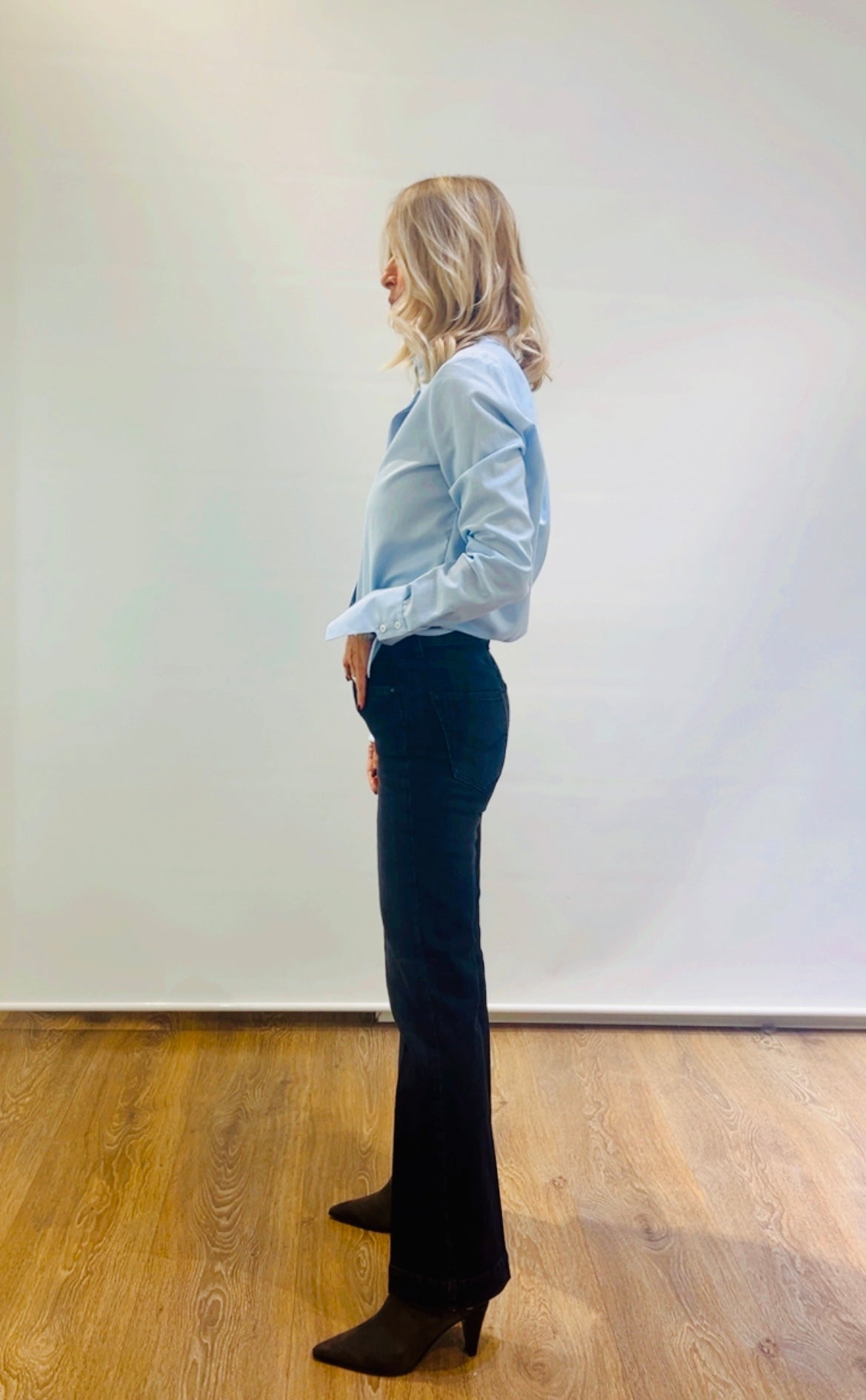 Denim trombetta nero