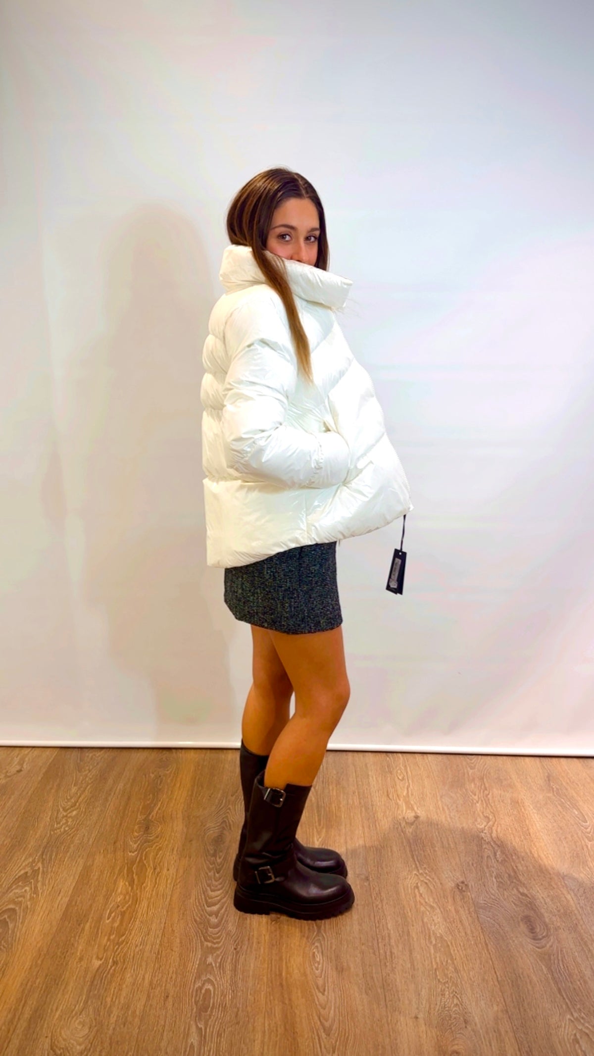 Piumino caban crystal nylon Pinko