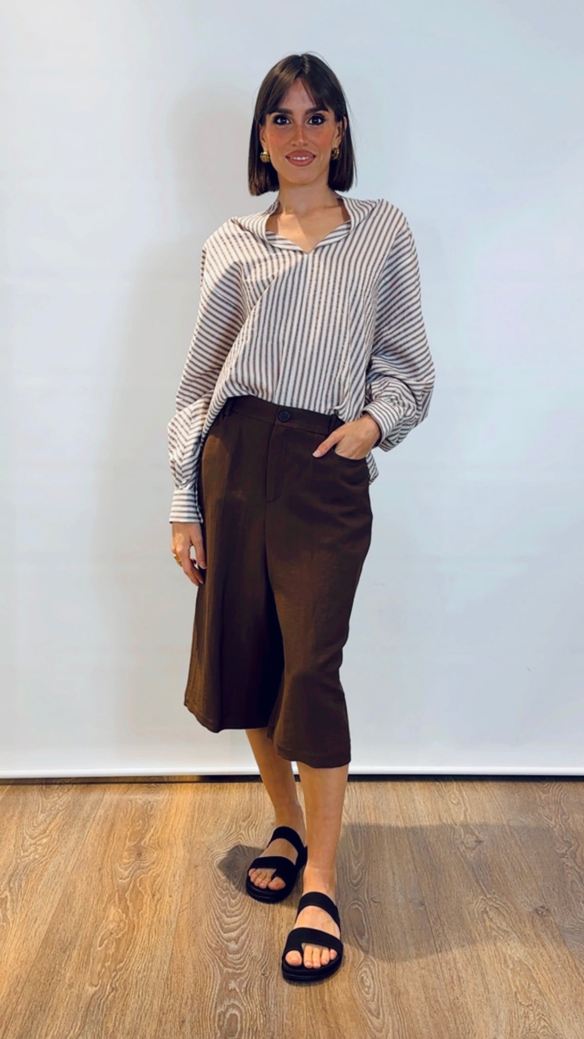 Camicia a righe over