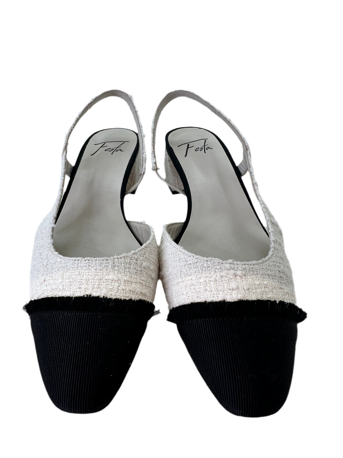 Slingback stile chanel