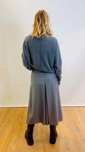 Maglia bicolor collo alto Semicouture