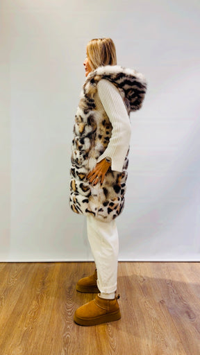 Pelliccia smanicata in vera volpe