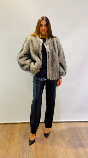 Bomber in ecopelliccia