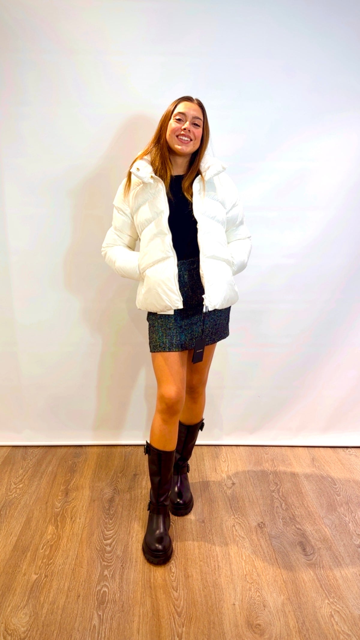 Piumino caban crystal nylon Pinko