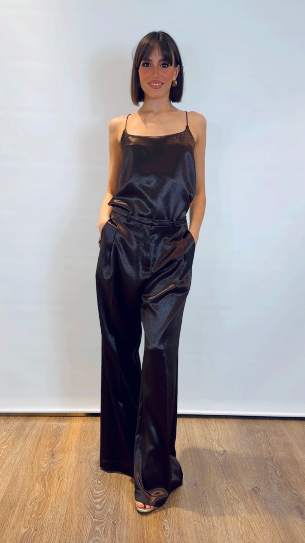 Pantalone in raso