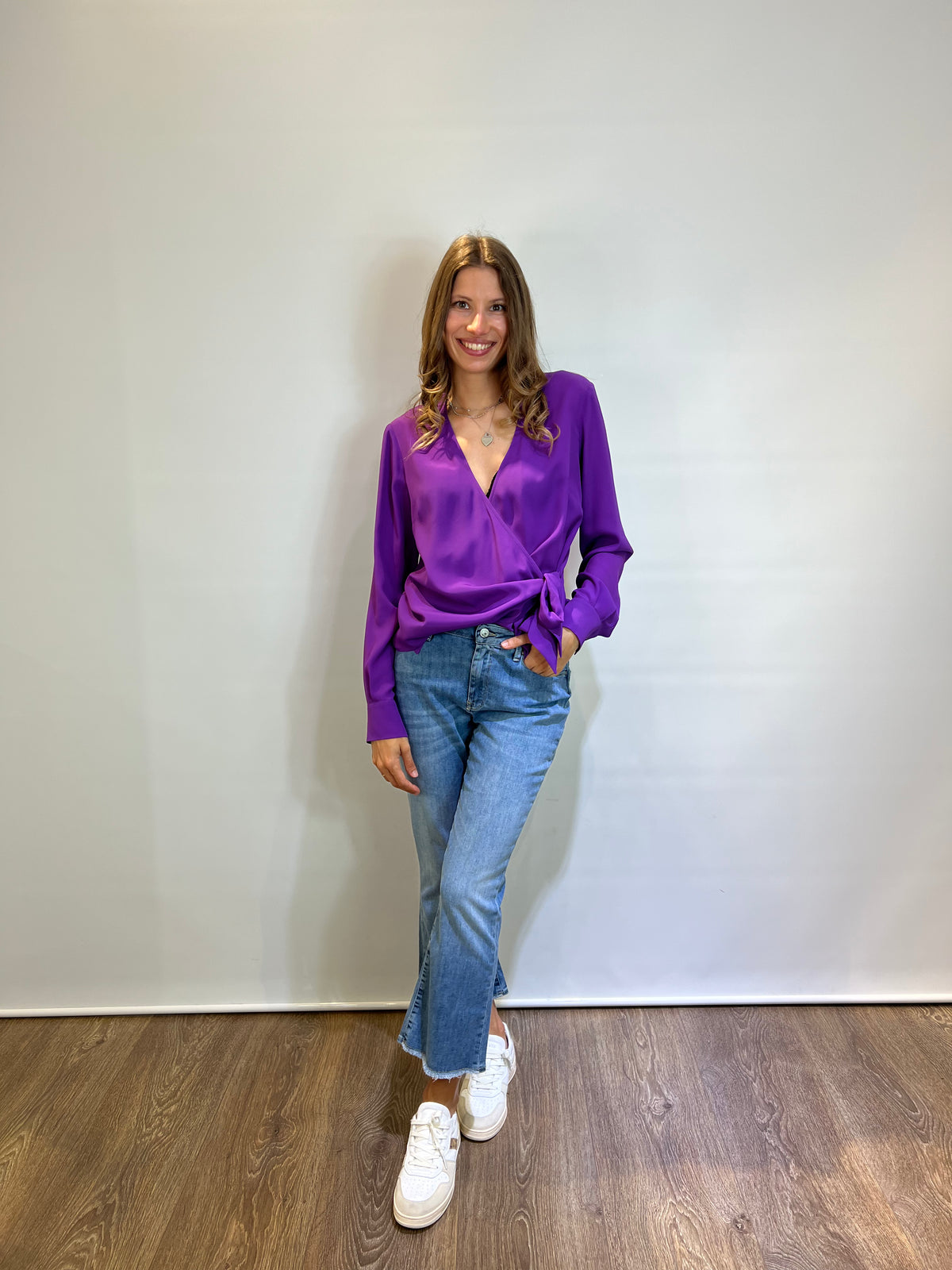 Camicia misto seta