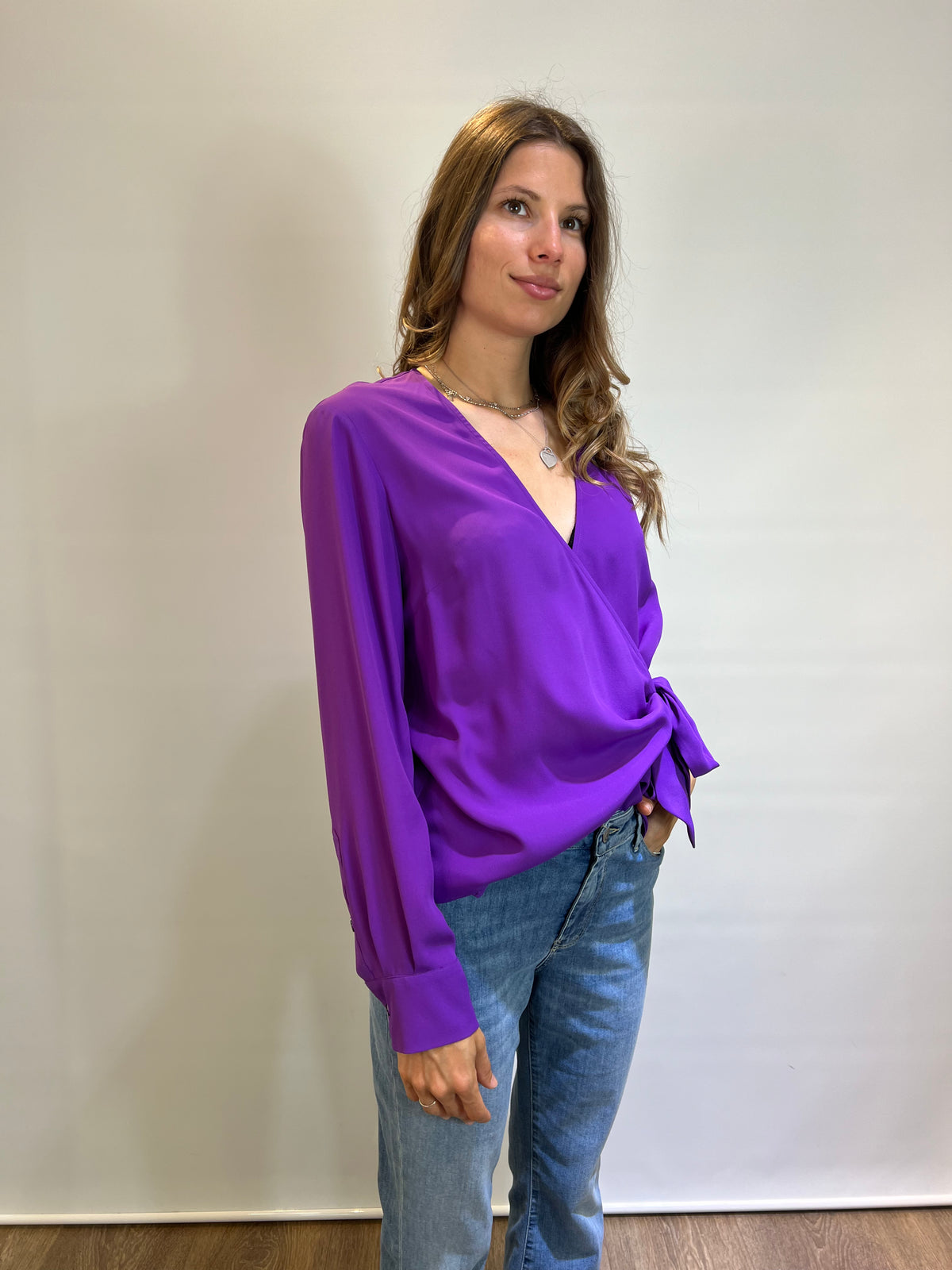 Camicia misto seta