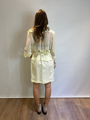 Abito corto a camicia con tasche