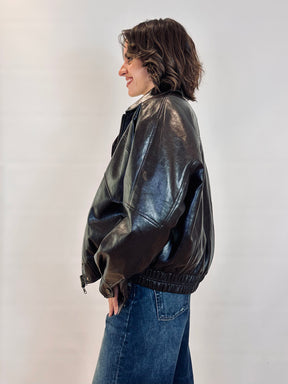 Bomber in pelle