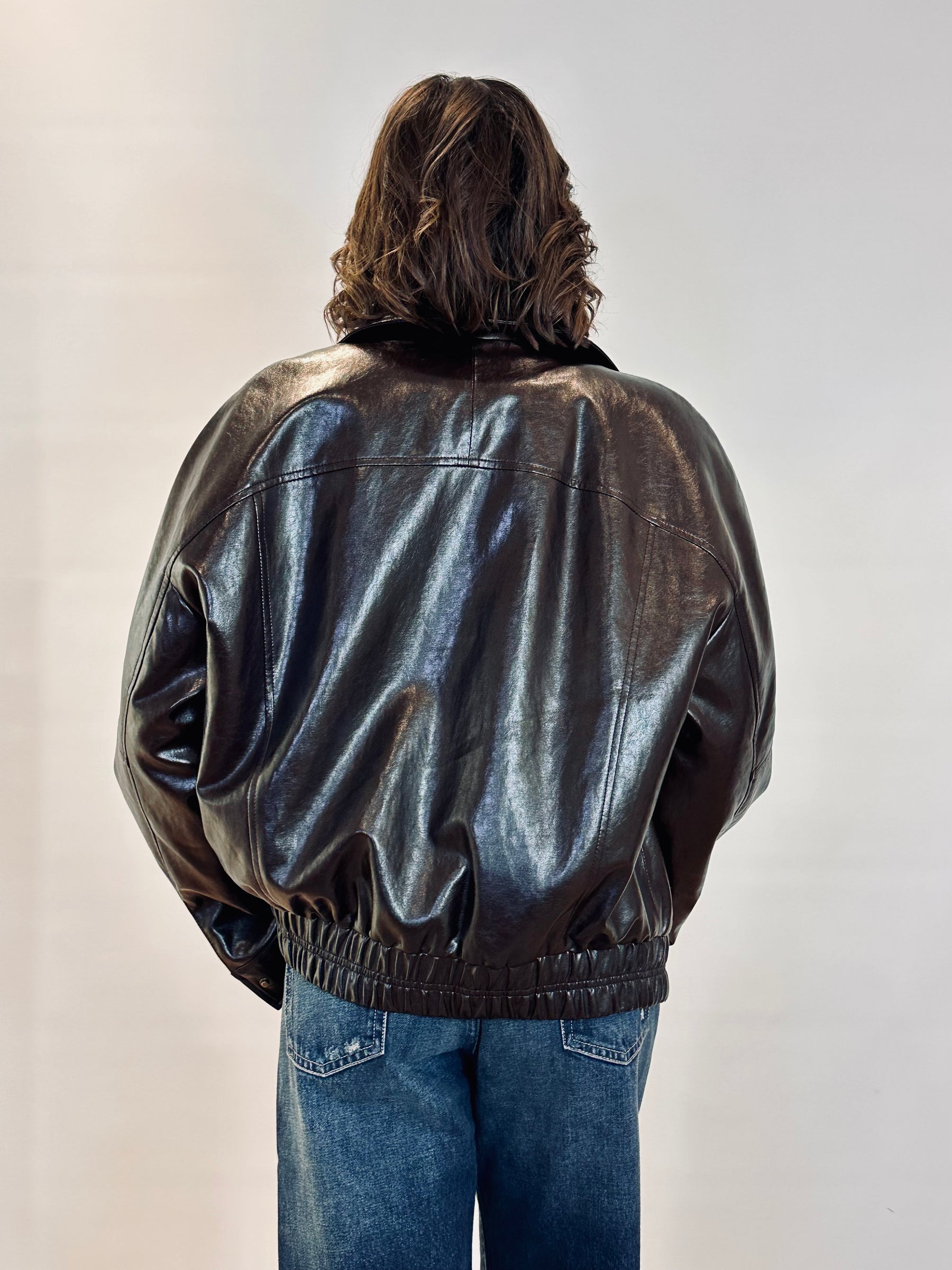 Bomber in pelle