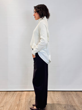 Maglia con zip sul collo
