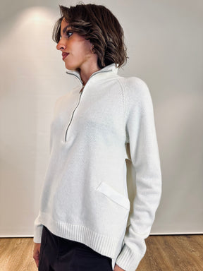 Maglia con zip sul collo