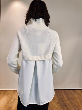 Maglia con zip sul collo