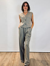Pantalone palazzo con pinces