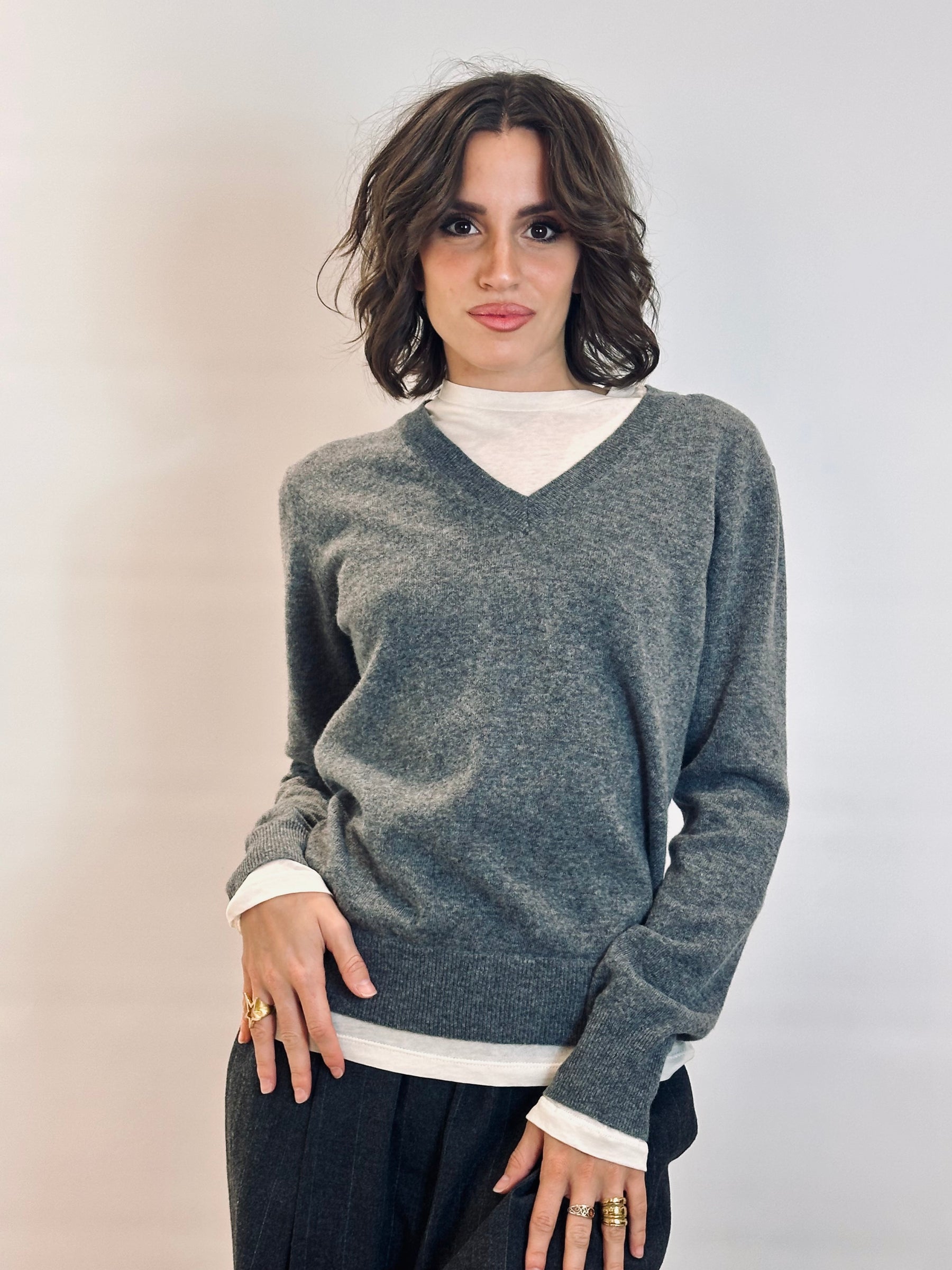 Maglia con finta t-shirt