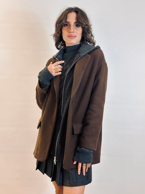 Giacca over con finta maglia sotto