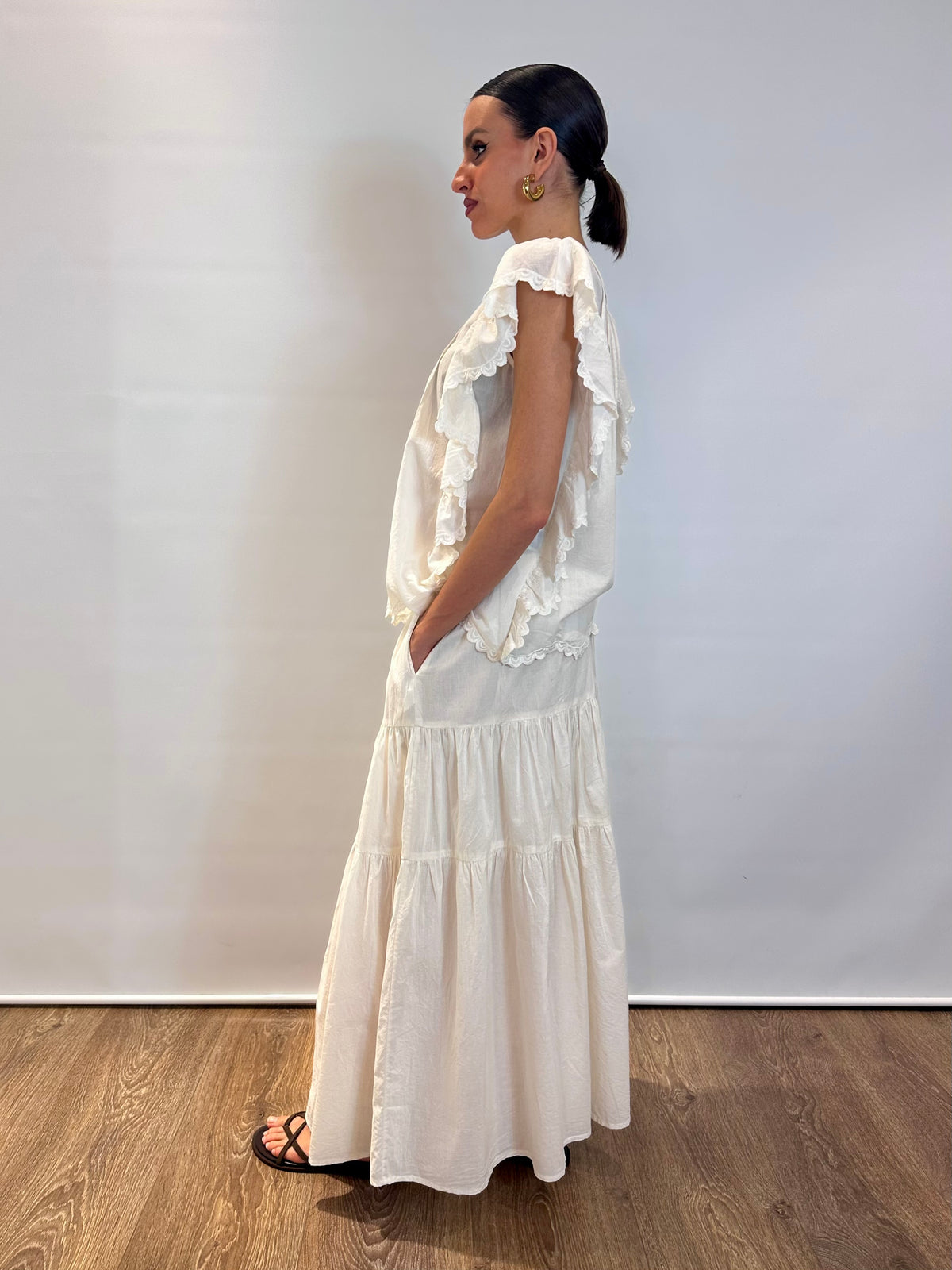 Gonna lunga con balze