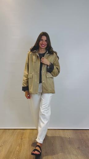 Capospalla effetto barbour