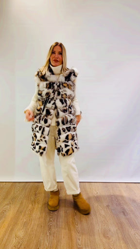 Pelliccia smanicata in vera volpe