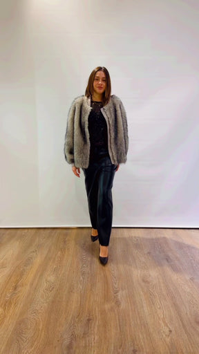 Bomber in ecopelliccia